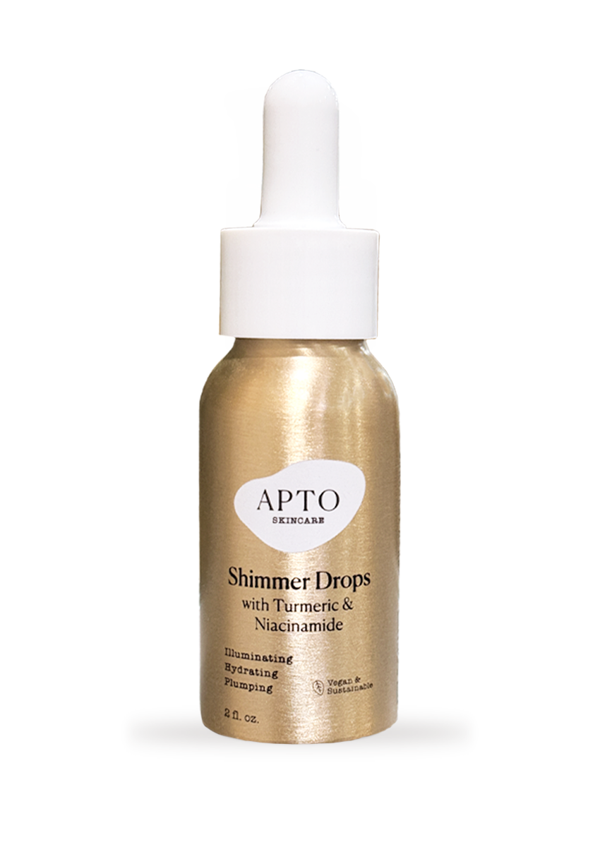 APTO Skincare Shimmer Drops with Turmeric & Niacinamide, Glow Serum