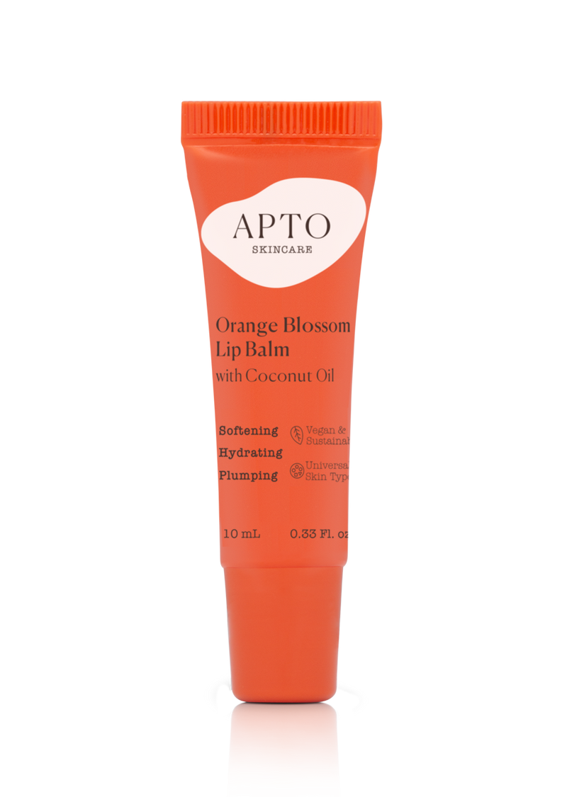 APTO Skincare_Orange Blossom Lip Balm with Coconut Oil, Pocket Lip Moisturizer