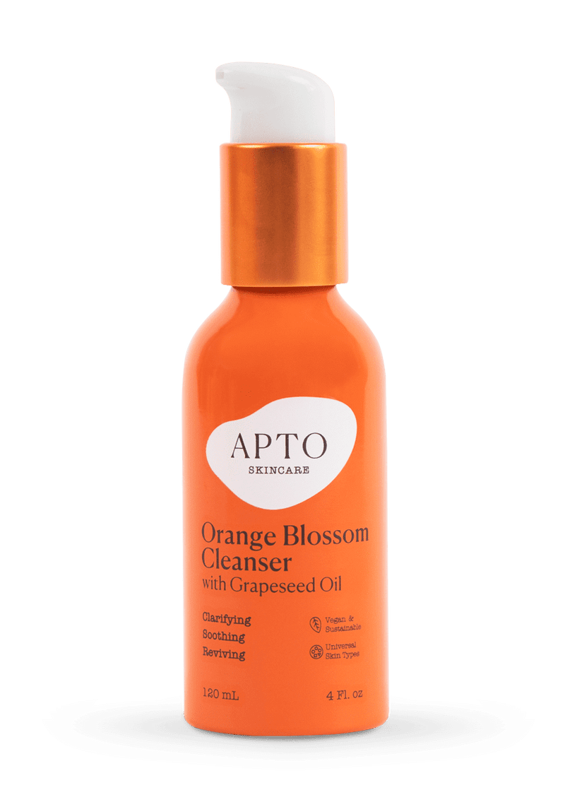 APTO Skincare_Orange Blossom Cleanser with Grapeseed Oil, Lightly Foaming Gel Face Wash, 4 fl. oz.